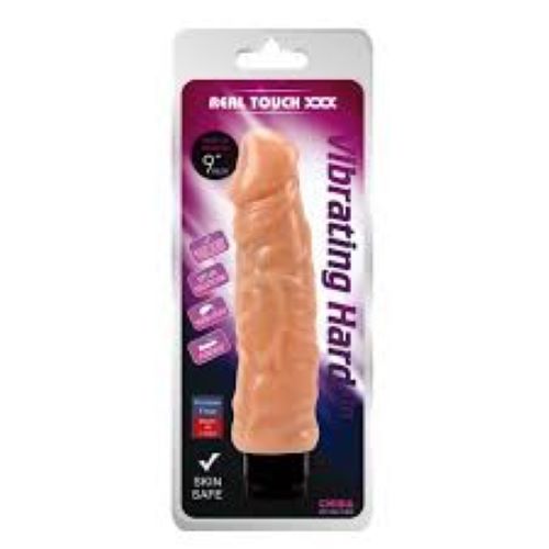 Chisa Real Touch Vibrating Hard On-Natural 9″ Dildo