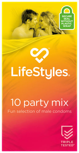 Ansell Lifestyles 10 Party Mix condoms